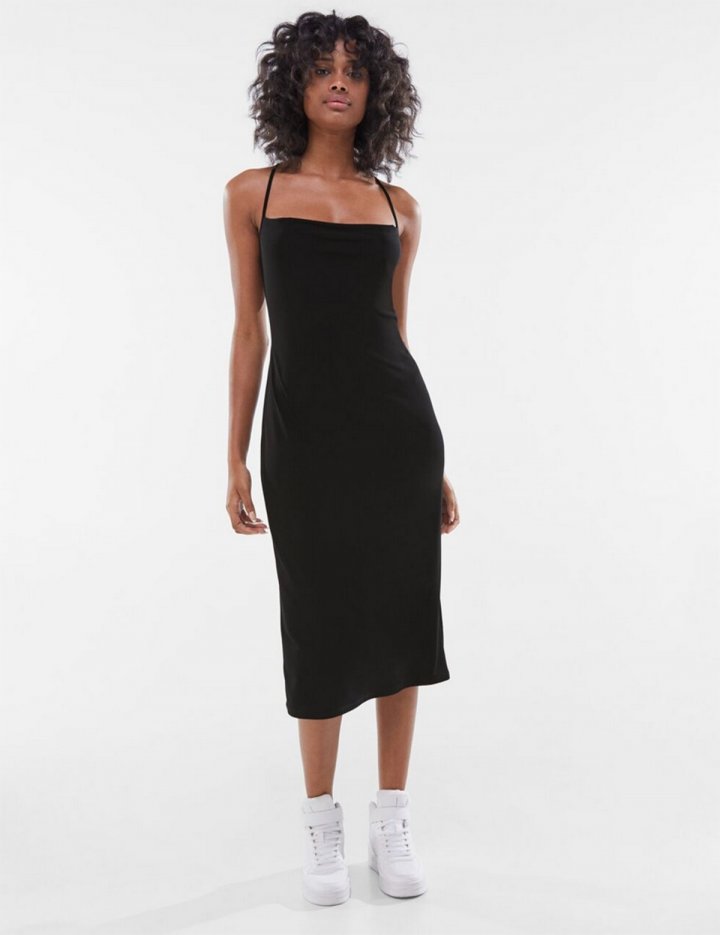 Vestido midi de Bershka