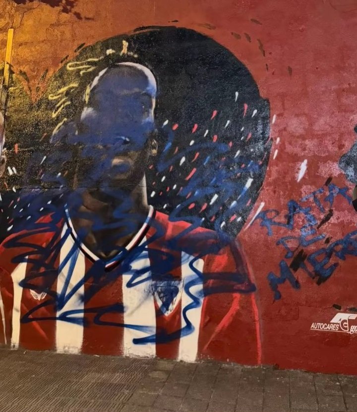 El mural de Nico, vandalizado de nuevo: "Rata de mierda"