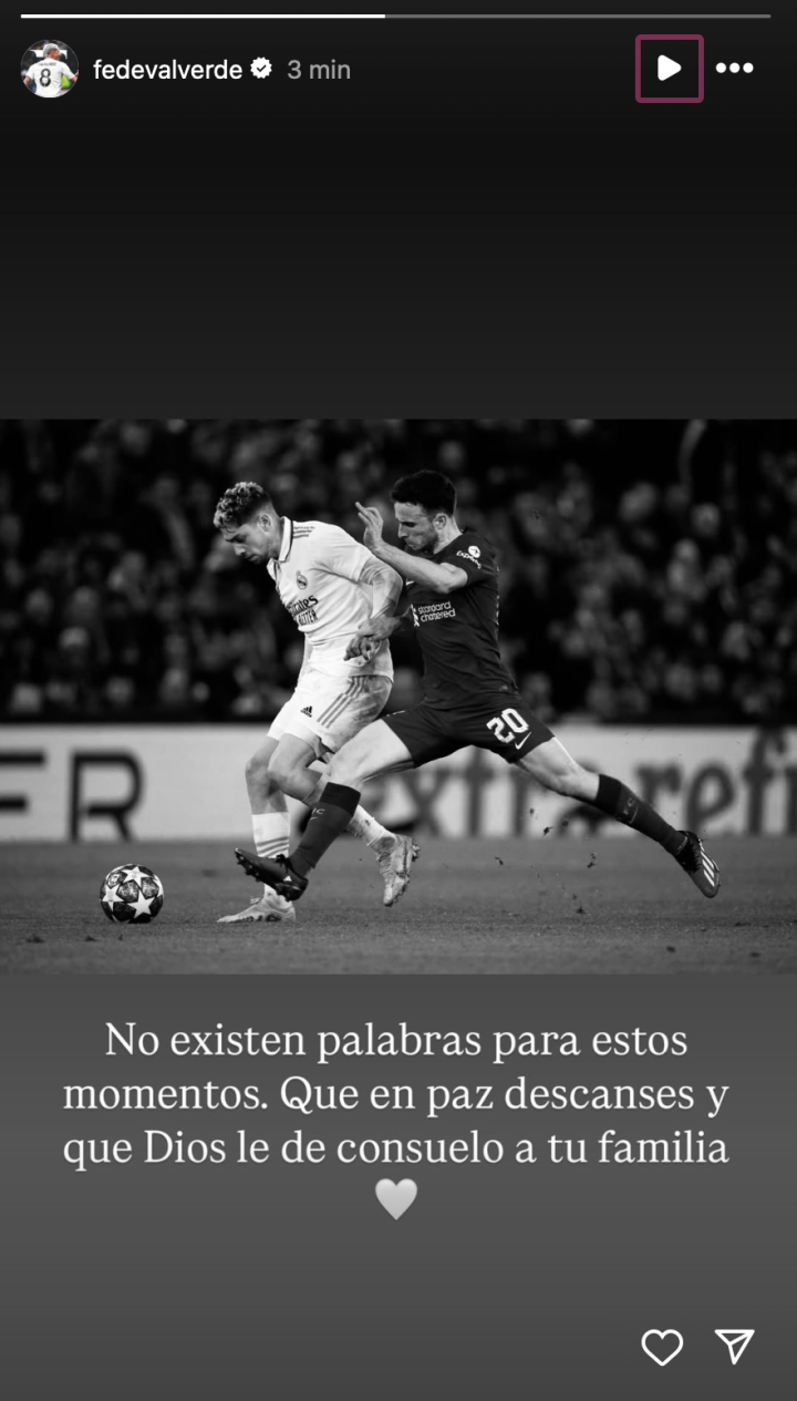 Valverde: "No existen palabras..."