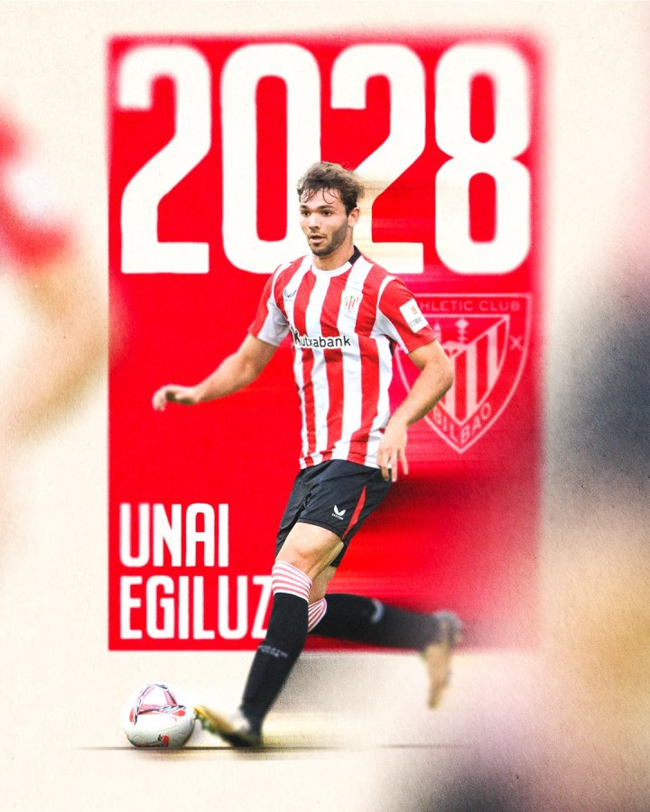 El Athletic firma a Egiluz hasta 2028