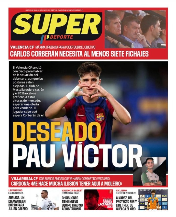 El Valencia quiere a Pau Victor