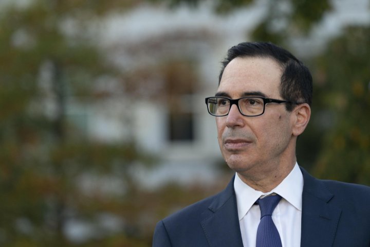 US Secretary of the Treasury Steven T. Mnuchin speaks during a television interview at the White House, in Washington, DC, USA, 2020. (Estados Unidos) EFE/EPA/Chris Kleponis / POOL