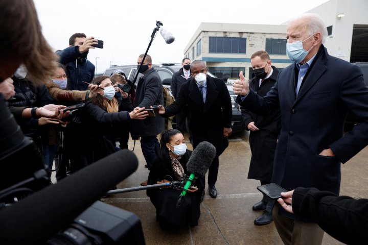 Biden heads to Iowa as he looks to take back Rust Belt states