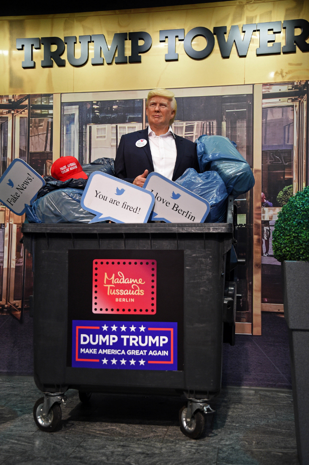 trump dump tussauds berlins november presidential election USA