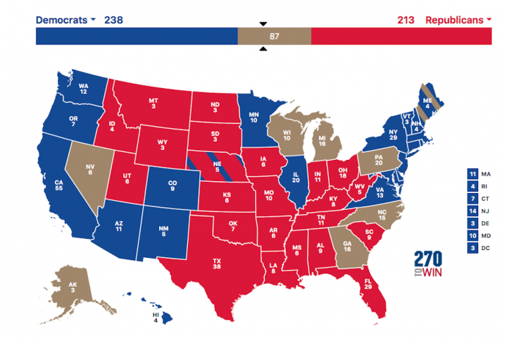 election USA 2020 donald trump joe biden results states