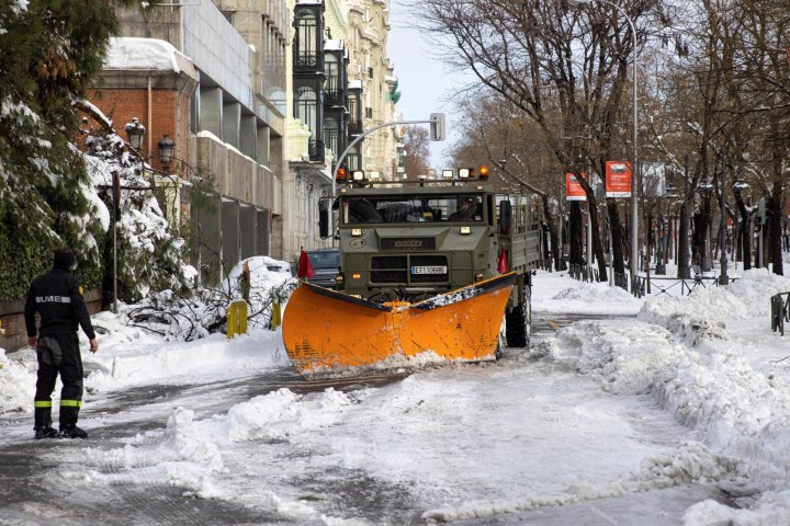 Retirada nieve Madrid