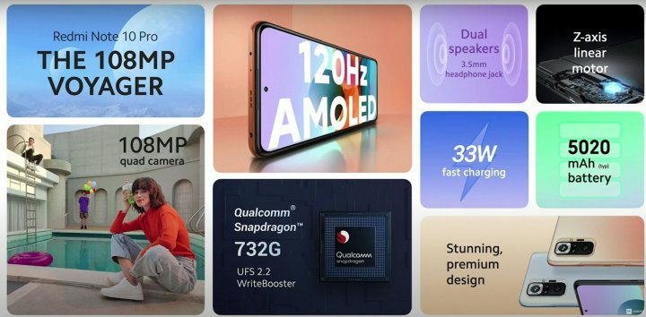 Xiaomi Redmi Note 10, Pro, 10S y Note 10 5G, desde 199 dólares con