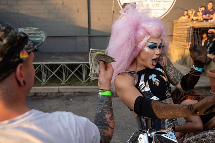 Vaccine mission drag show