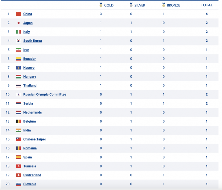 total olympic medals by country 2022