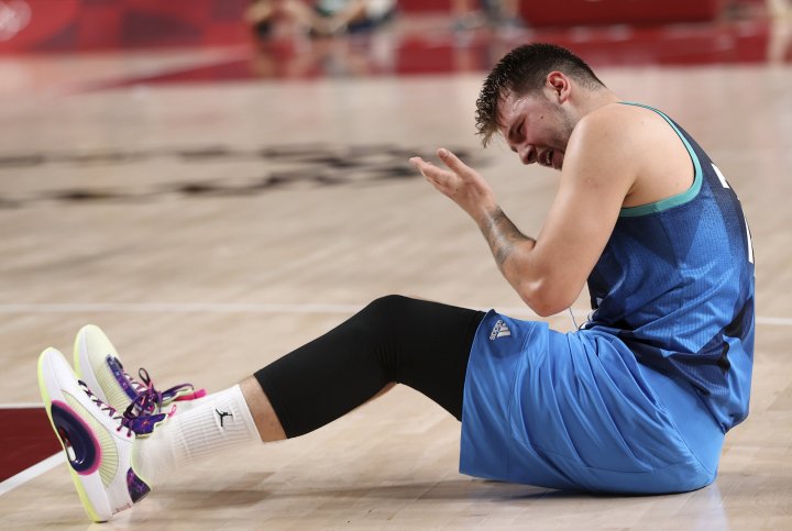 Doncic, durante el partido