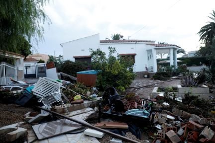 Consecuencias del temporal en Vinaròs (Castellón). Imagen de Reuters