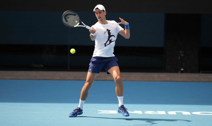 Djokovic Entrenando