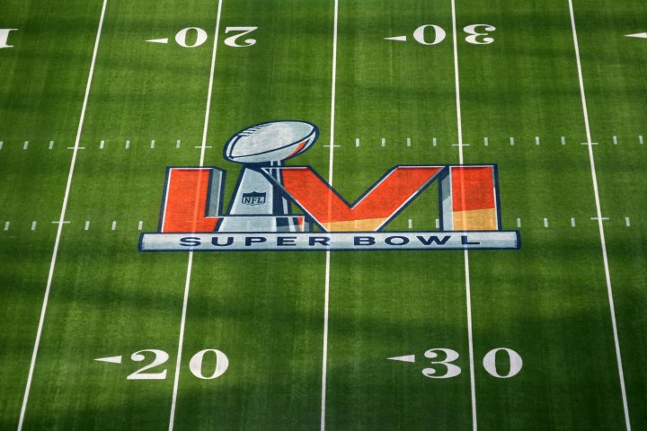 SoFi Stadium pitch Super Bowl LVI