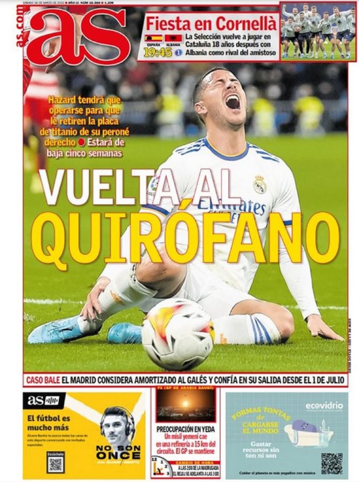 Portada sábado 26 marzo