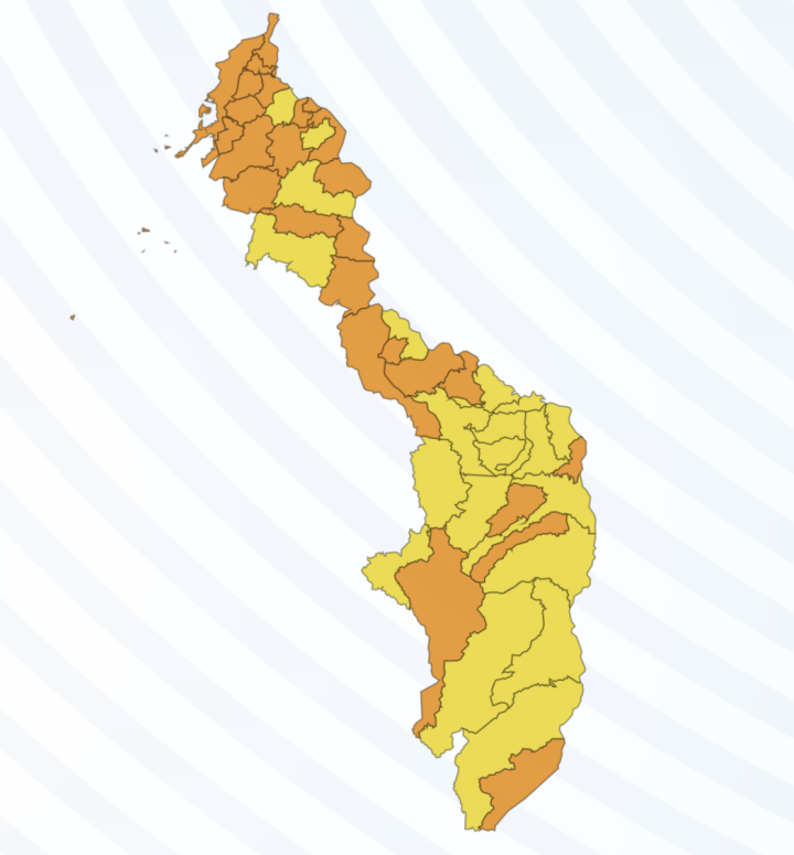 Mapa electoral en Bolívar. Registraduría