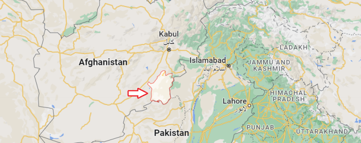 Google Maps shows the location of quake-hit region