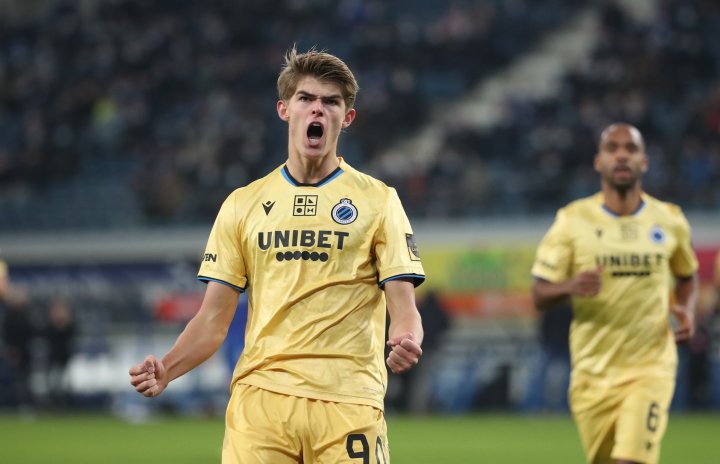 GENT, BELGIUM - FEBRUARY 02: Charles De Ketelaere of Club Brugge celebrates after scoring the 0-1 goal during the Belgian Croky Cup 1/2 final first leg match between KAA Gent and Club Brugge at Ghelamco Arena on February 2, 2022 in Gent, Belgium. (Photo by Vincent Van Doornick/Isosport/MB Media/Getty Images)
PUBLICADA 10/04/22 NA MA26 1COL