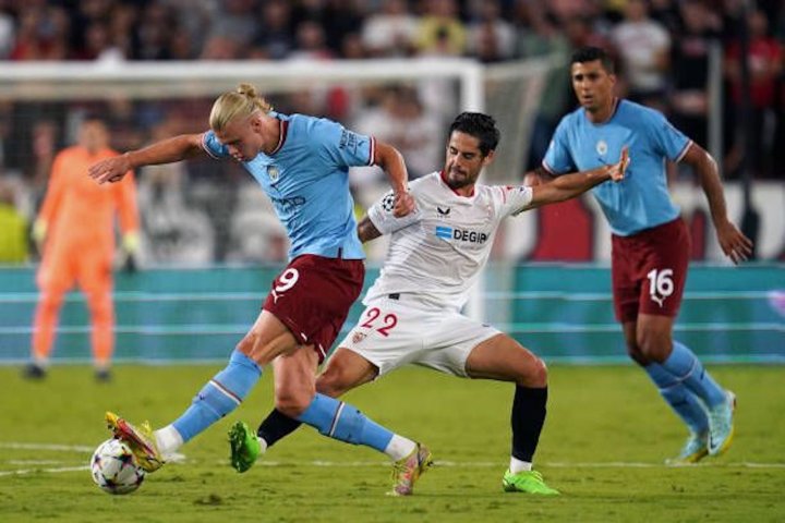 Man City vs. Sevilla: Erling Haaland continues his goal-scoring streak as  City thrashes Sevilla in the Champions League