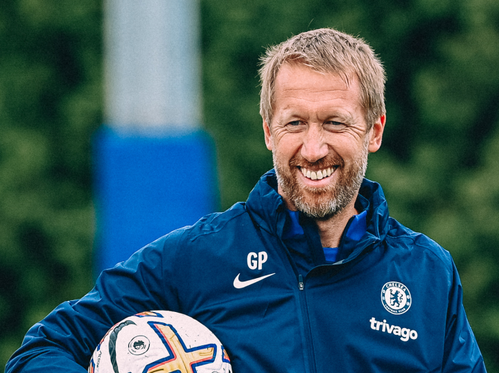 El entrenador del Chelsea, Graham Potter, durante un entrenamiento.