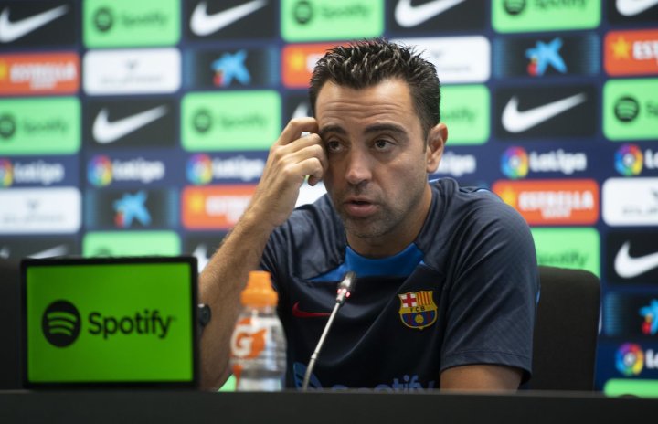 Xavi Barcelona press conference