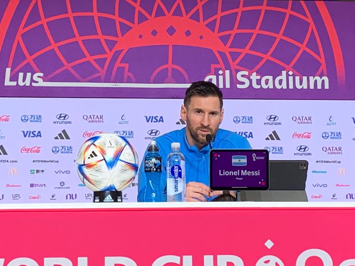 Lionel Messi en conferencia de prensa | Eduardo López, enviado Doha, Qatar