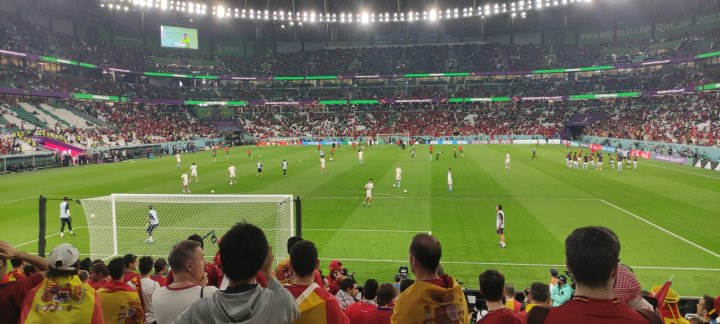 Morocco fans at the Morocco vs Spain game