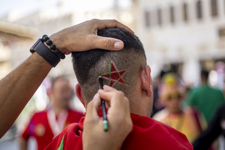 Morocco fans ahead of Spain game at World Cup 2022