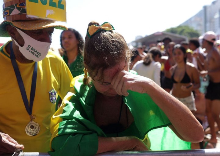Brazil fans in Rio de Janeiro