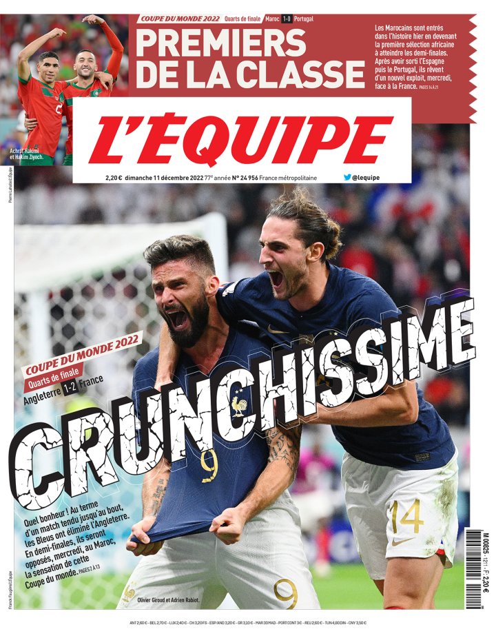 Portada de L'Equipe