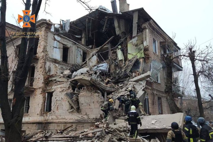 Edificio bombardeado Ucrania