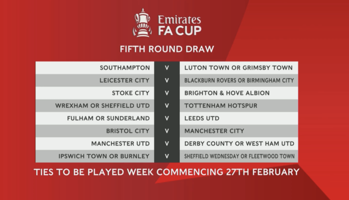 Fa Cup 5th Round Draw 2024 Schedule - Fleur Jessika