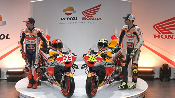 Márquez y Mir con la nueva Honda