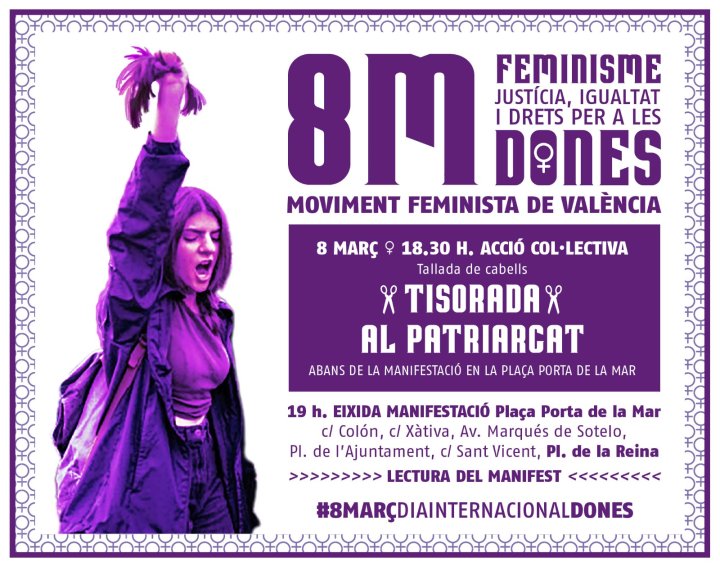 Un tijeretazo al patriarcado en Valencia