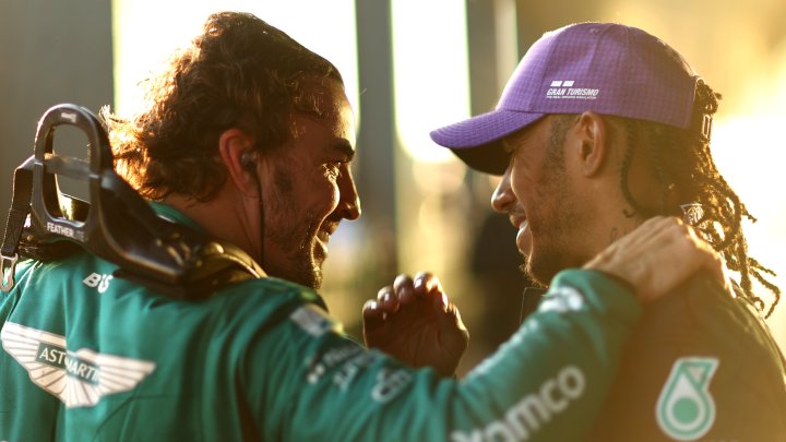 Alonso y Hamilton en el GP de Australia