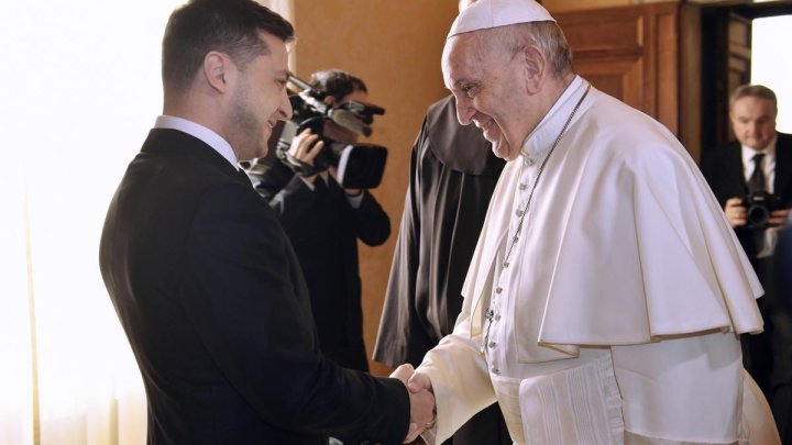 Zelenski y el Papa Francisco