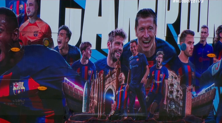 Imagen del bus del Barça