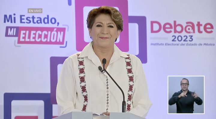 Segundo Debate Electoral Edomex: Bienvenida de Delfina Gómez
