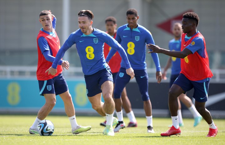 Grealish, con la selección inglesa