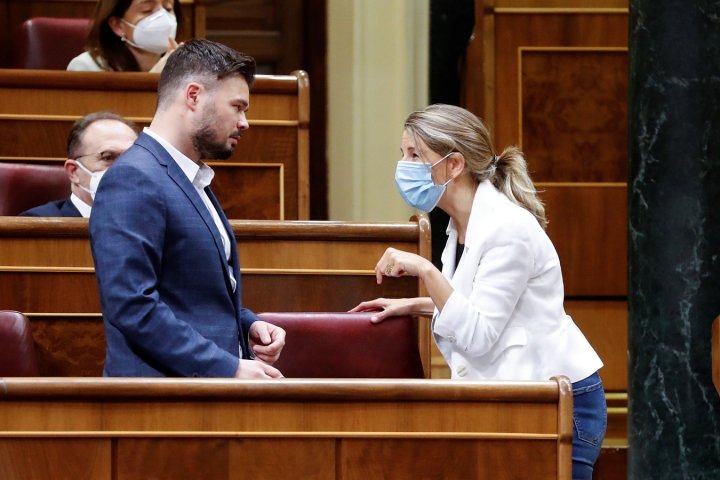 Gabriel Rufián y Yolanda Díaz