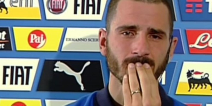 Bonucci, durante la entrevista televisiva en Italia