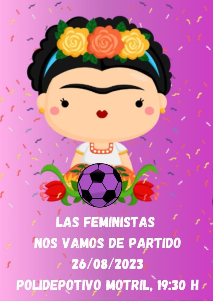 La plataforma 'Motril Feminista' ha organizado una manifestación de cara al partido de Rubiales con antiguos jugadores del Motril CF
