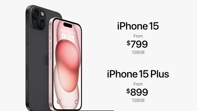 Precios del iPhone 15 y el iPhone 15 Plus