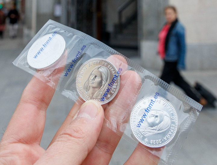 Así es a moneda conmemorativa de la princesa Leonor.