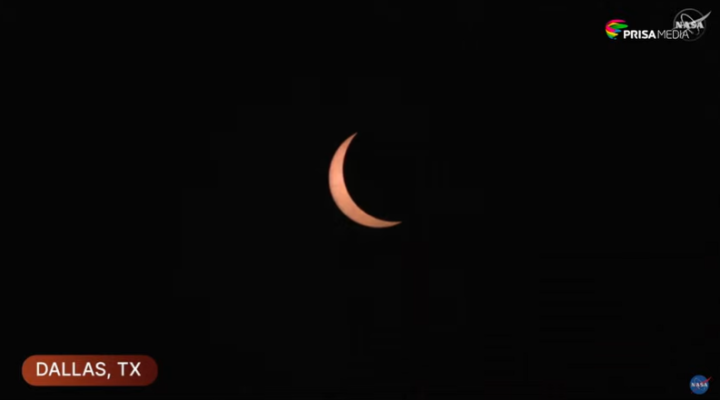 Eclipse solar total en Dallas, Texas