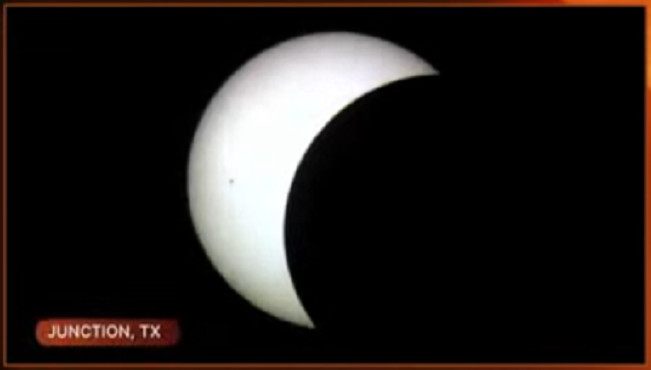 Eclipse en Junction, Texas
