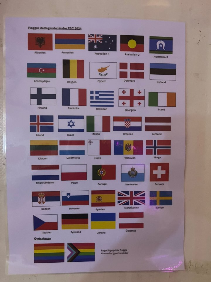 Guerra de banderas en Eurovisión