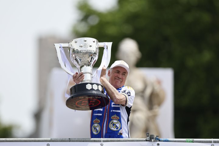 Ancelotti en Cibeles