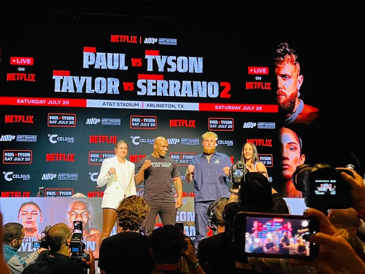 Paul - Tyson and Taylor - Serrano the co-main events in Arlington