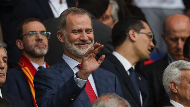 Felipe VI en un encuentro de la selección