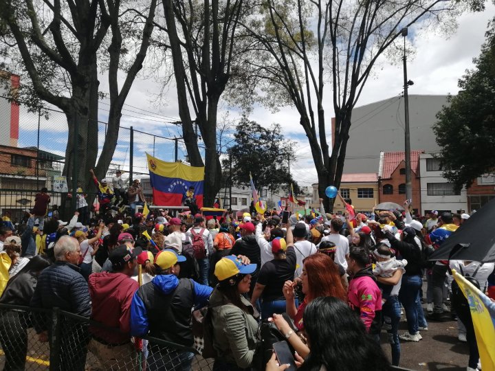 Sufragio de venezolanos en Bogotá